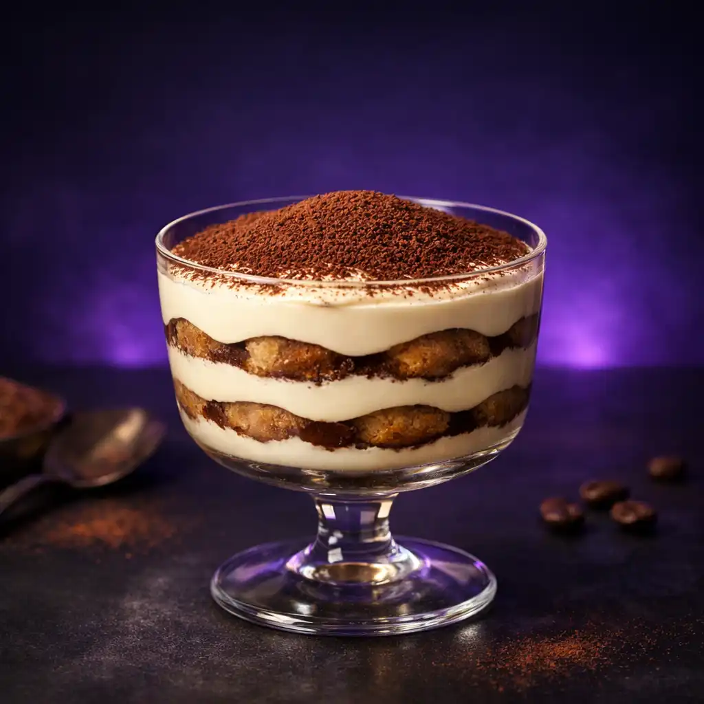Tiramisu z mascarpone, espresso i kakao